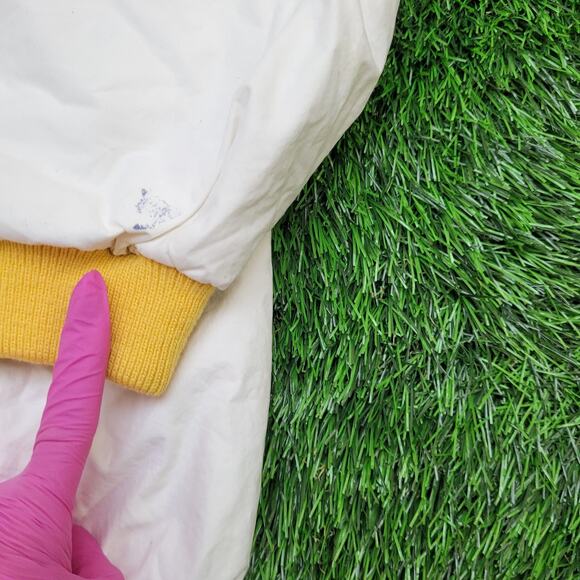 Vintage 90s Nautica Puffer Jacket Large 25x23 Cropped Baggy Quilted Outerwear - Picture 7 of 16